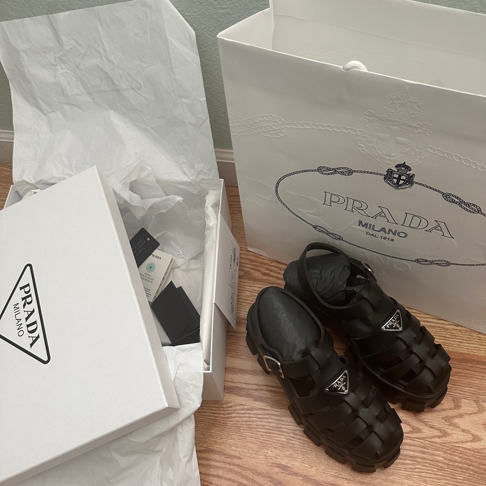Prada Monolith Sandals